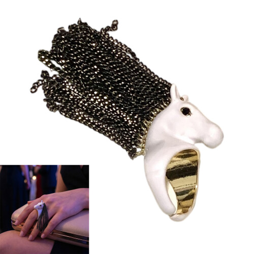 Creative Open Ring Design Zebras Head And-stripes black and wh 2