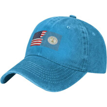 Virginia Beach Flag Baseballkasket – Justerbar Cotton Dad