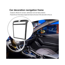 Car Carbon Fiber ABS Navigation Frame Decoration Cover Trim Sticker for Hyundai Tucson L NX4 2021 2022