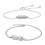 Polished Stainless Steel Handmade Bracelet-Pull out adjustable 2