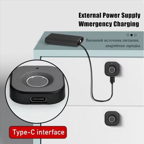 Biometric fingerprint lock, black keyless cabinet lock 1