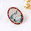 Oversized Oval Shape Flower Bird Pattern Ring-Section 1 7