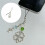 Silver Alloy Four Leaf Clovers Charm With Delicate Star 2