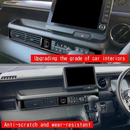 Car center console air conditioning trim frame RHD light black 2