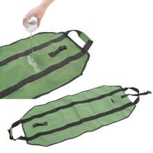 Green Canvas Wood Carrier with Pocket