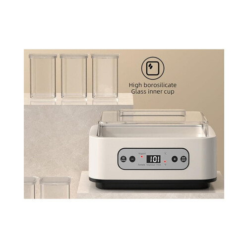 Automatic yogurt maker with adjustable time and temperature control. - Electric yogurt maker. Natto rice wine fermentation machine. 2