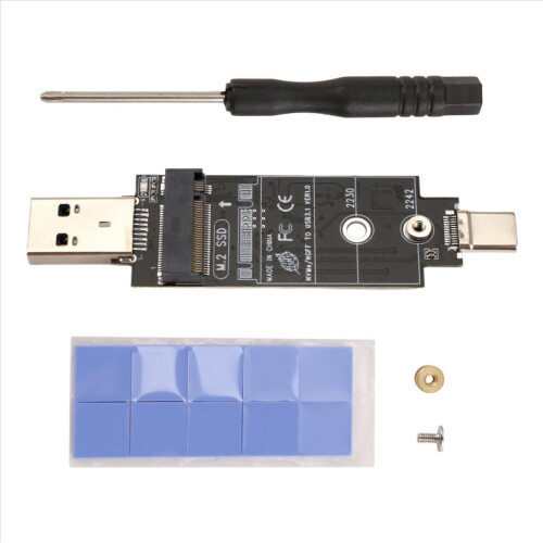 Dual Protocol Typ-C Typ-A NGFF USB3.1 GEN2 SSD-Gehäuseadapterkarte 2
