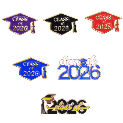 Academic Hat Shaped Badge Brooch With Smooth Enamel Finish-33 1