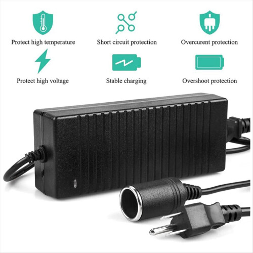 Auto Netzteil Power Convert AC Adapter Konverter EU Stecker 2