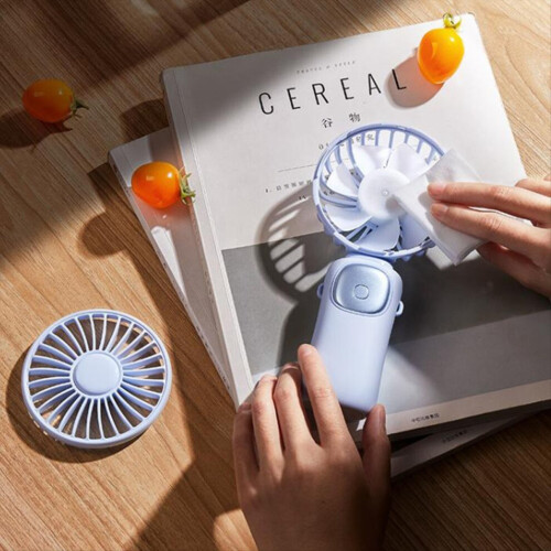Faltbarer digitaler Handventilator. 3600 mAh. Mini-Desktop-Ventilator. 1