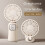 Faltbarer digitaler Handventilator. 3600 mAh. Mini-Desktop-Ventilator. 4