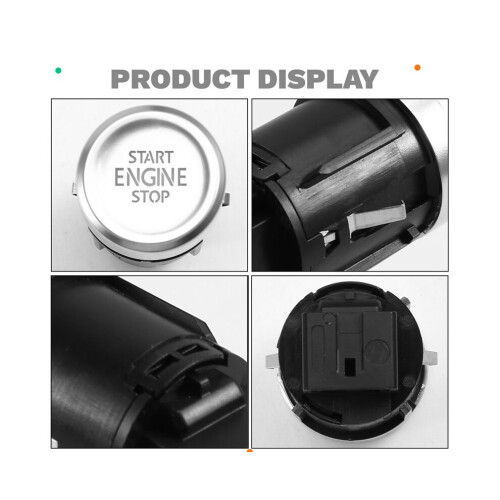 Automatic ignition stop/start button switch, engine start switch, one-button start switch 5NG959839B for VW Tiguan 2021-2024 1