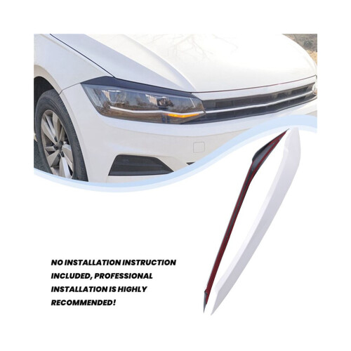 For 2019 2020 2021 Front Headlight Eyelids Eyebrows Fairing Stickers White 1