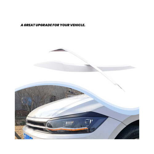 For 2019 2020 2021 Front Headlight Eyelids Eyebrows Fairing Stickers White 2