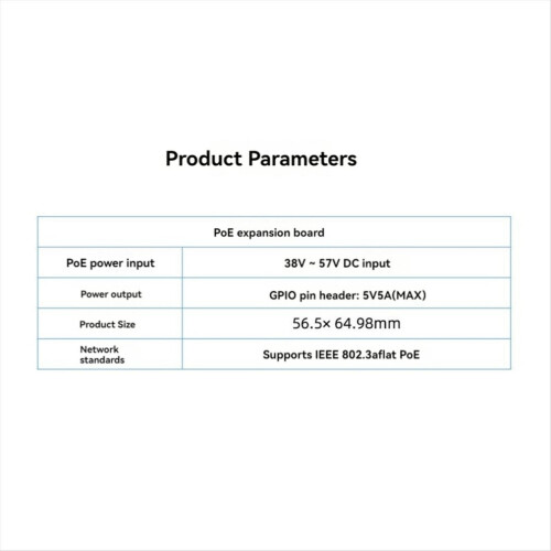 For 5 PoE Ethernet power supply expansion board 1