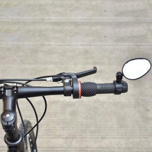 Bicycle rearview mirror. Adjustable. Rotatable. Handlebar end mount. Easy installation for road bikes. 1