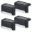 4PCS Solar Deck Lights Outdoor Step Fence Lights Warm White Waterproof 1