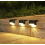 4PCS Solar Deck Lights Outdoor Step Fence Lights Warm White Waterproof 2
