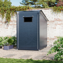 4.59 x 5.91FT Outdoor Garden Storage Shelter with Roll-Up Zipper Door