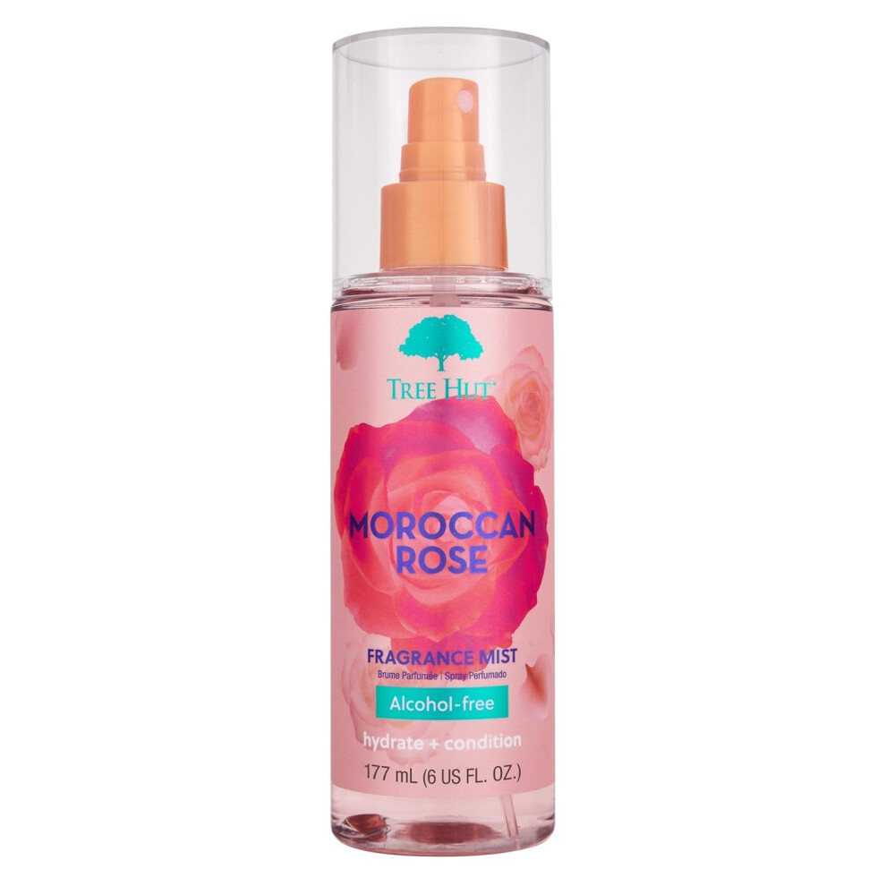 Tree Hut Moroccan Rose Hair & Body Mist, 6 Fl Oz.
