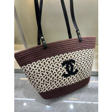 Chanel Summer Woven Beach Tote 43cm