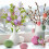 Easter Floral Picks Artificial Stems with Eggs and Berries 2