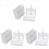 2 in 1 White 24-Piece Microscope Slide Staining Rack Set 3