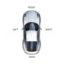 2 pairs of headlight bumper washer nozzle covers for Audi TT TTS 8J3 8J9 2007-2014 8J0807754B 8J0807753 Washer spray cap