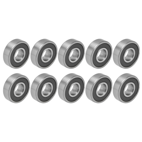 10 pezzi cuscinetti in gomma nera 6000-6004 10x26x8mm 1