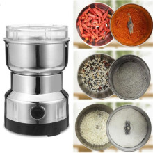 220V Electric Coffee Grinder Flaxseed Nuts Pepper Spices Grinder Stainless Mixer