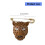 Emaille-brosche mit dramatischem Leopardenkopf,-Lila 4