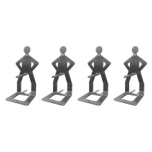 4 pcs Funny Grill Accessories Sausage Rack Holder Portable Grill Rack Stainless Steel