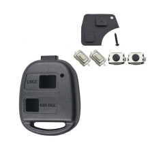 Key shell / Alarm box compatible Toyota - 2 or 3 buttons Blac_Black/2 buttons kit