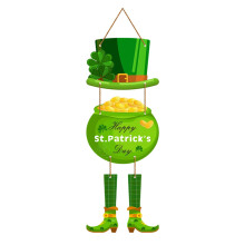 Dørophæng til St. Patricks dag – Velkomstskilt i grønt papir