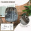 Swivel Egg Chair with Cushions, Foldable 5
