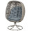 Swivel Egg Chair with Cushions, Foldable 1