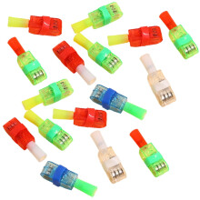 LED-fingerlampor 16 st – Röd Vit Blå Grön
