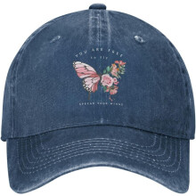 Vintage vasket denim baseballkasket – justerbar, unisex