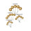 Guld Glitter Skumkugle Kagetopper (20 stk.) 1