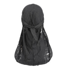 Durag masculino de seda, pacote com 3 unidades – Ajustável e respirável