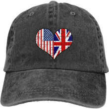 Vintage justerbar baseballkasket – Love Heart & Jamaica