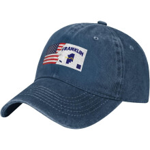 Franklin County AR Flag Baseballkasket – Justerbar Bomuld
