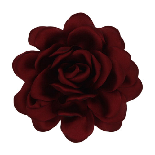 Broche fleur en tissu noir – Style français
