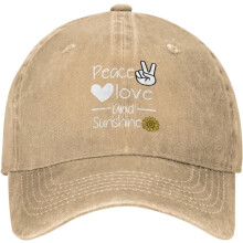 Distressed Denim Baseballkasket – Justerbar Unisex Hat