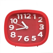 Square candy color stereo digital silent alarm clock compatible children, student alarm clock