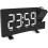 Digital Alarm Clock Projector USB Charging Alarm Clock 180 Degree Display (White) 1