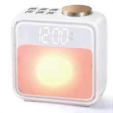 Sunrise Alarm Clock with 6 Visual Dynamic Light Effects and Sounds, 10 Color Night Light with White Noise Machine & Lullaby