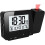 Projection clock, digital alarm clock, LED display projector clock with backlight snooze, 2 alarm sounds (black) 1