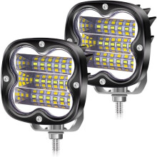 2pcs 54W LED Work Light Motorcycle LED Fog Light 12V 24V Waterproof Driving Auxiliary Light Bar compatible Off-Road Truck Boat 4x4 ATV