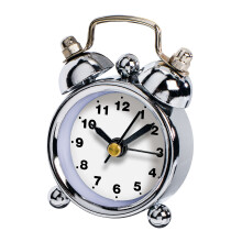 HAMA Alarm Clock Nostalgia White_Analog/Silver, White